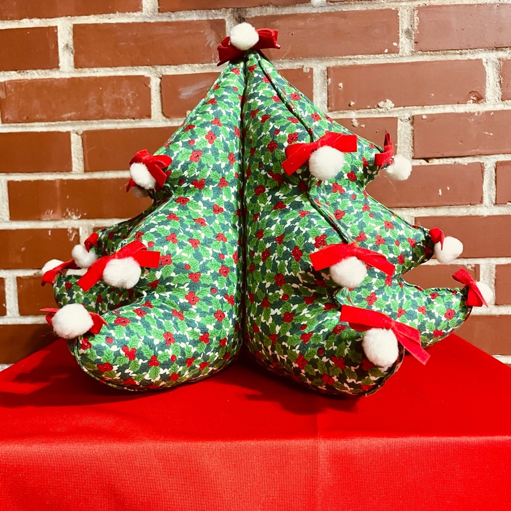 Vintage Table top Fabric Christmas Tree